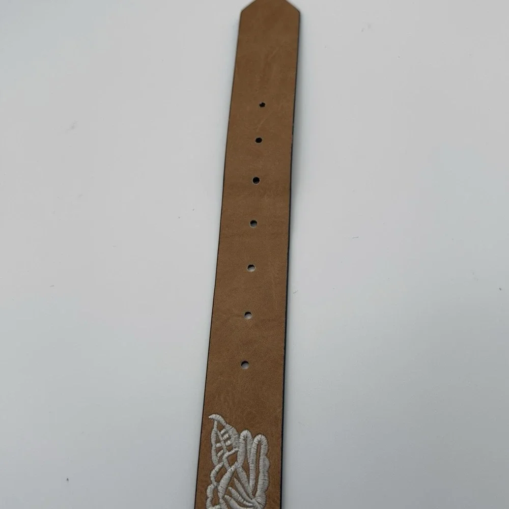 Unbranded Women's Faux‎ Leather Floral Belt 45